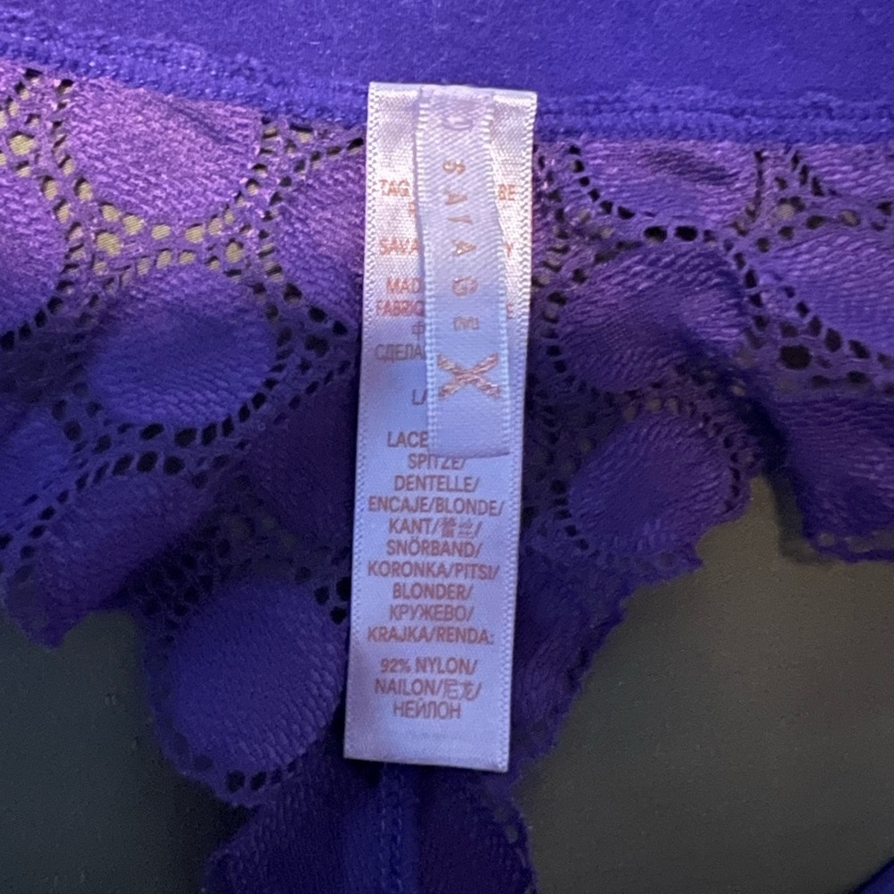 Savage X Fenty Purple Lace Panties π - Picture 5 of 6